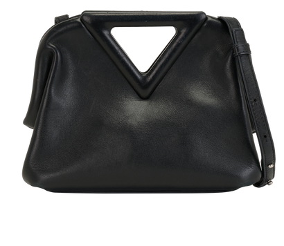 The Point Small, &pound;450, Handbags, Black, Leather, Front view